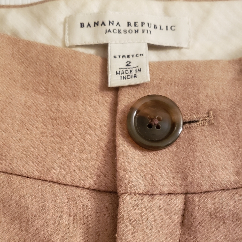 Banana Republic wool lined beige slacks. Like new